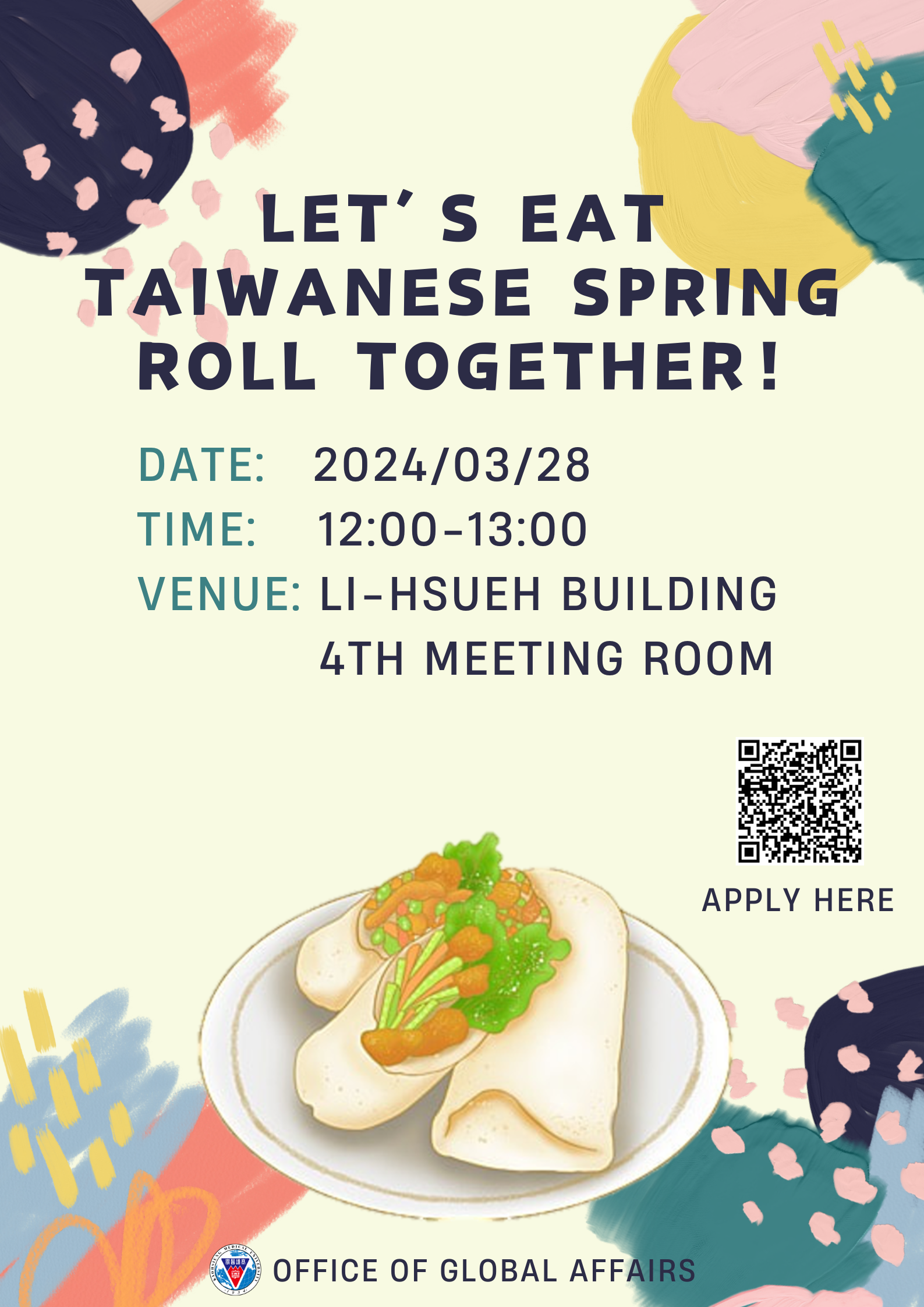 Lets eat taiwanese spring roll together