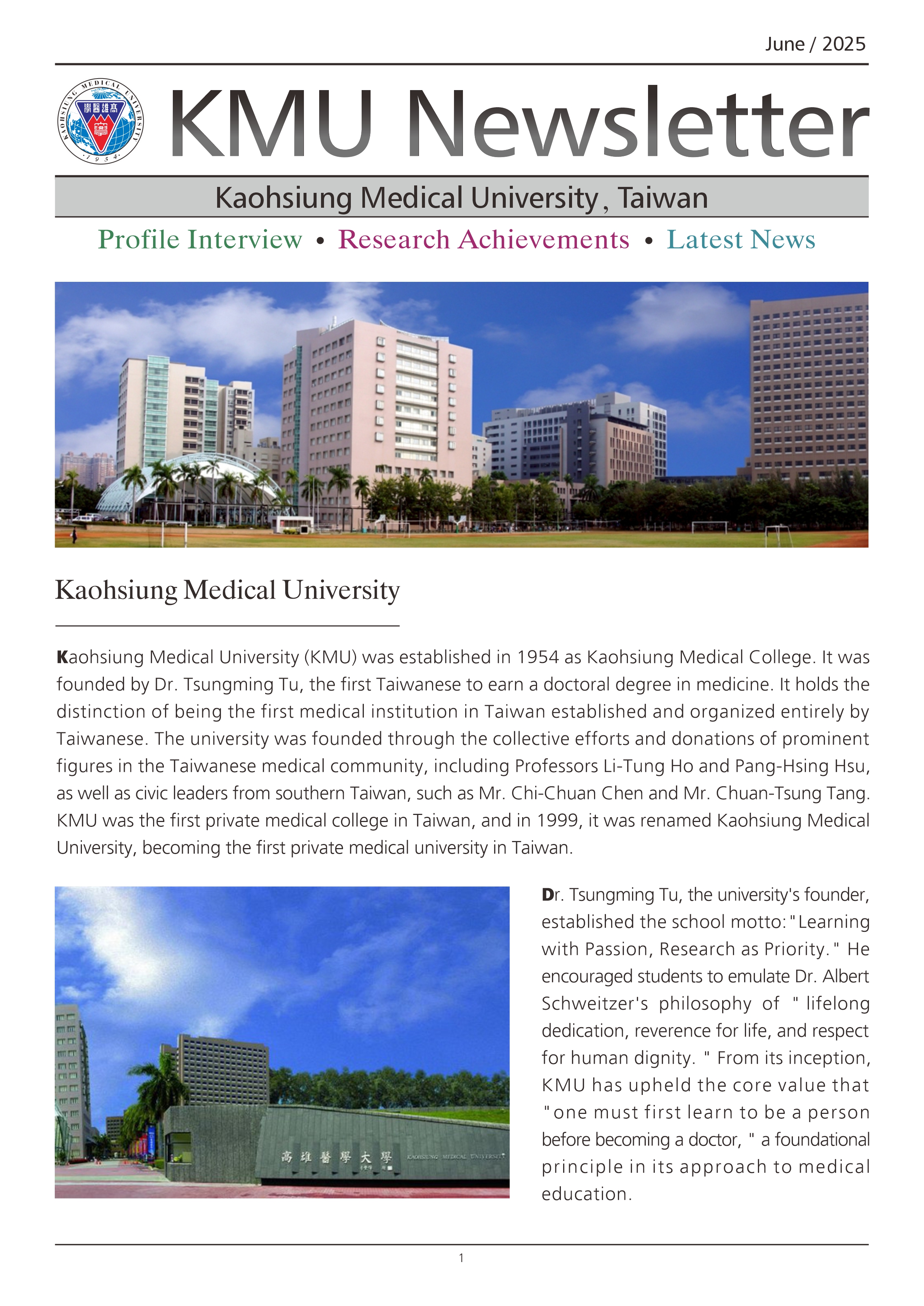 KMU Newsletter 01