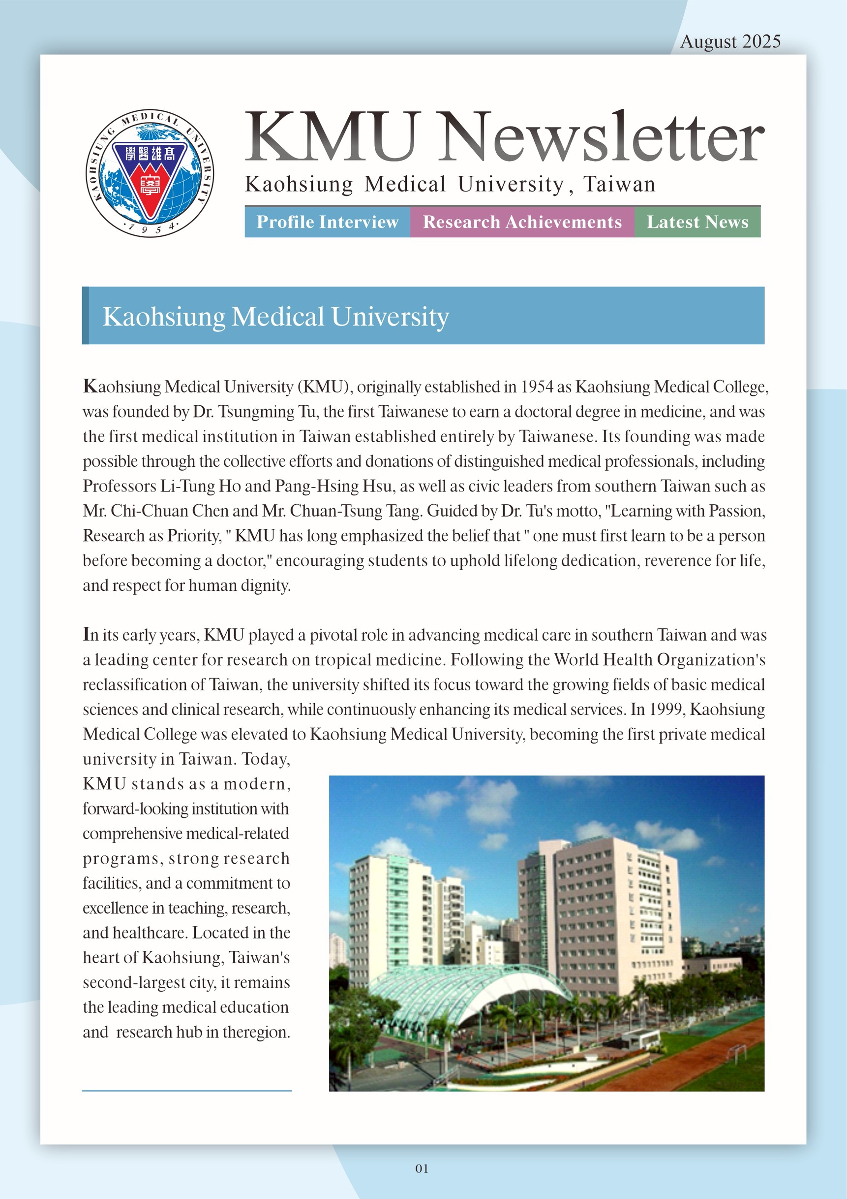 KMU Newsletter 01
